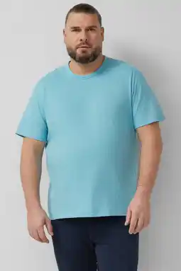 Wehkamp s.Oliver Big Size regular T-shirt lichtblauw aanbieding