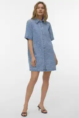 Wehkamp VERO MODA denim spijkerjurk light blue denim aanbieding
