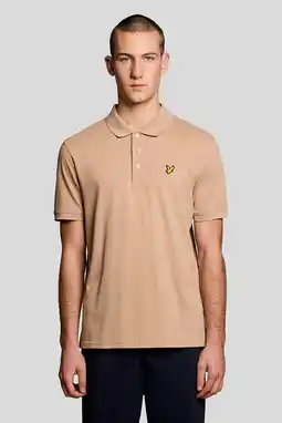 Wehkamp Lyle & Scott regular polo camel aanbieding