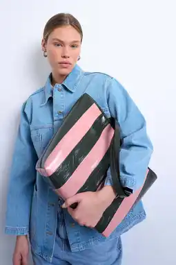 Wehkamp TOPSHOP shopper TSSTEVIE roze/zwart aanbieding