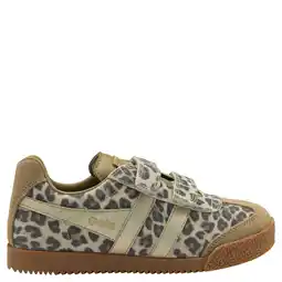 Wehkamp Gola Harrier Safari suède sneakers panterprint bruin/goud aanbieding