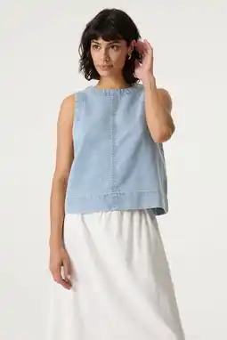 Wehkamp Garcia singlet light blue denim aanbieding