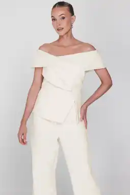 Wehkamp Accentil asymmetrische top ecru aanbieding