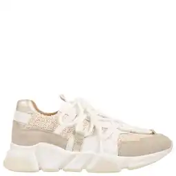 Wehkamp DWRS Los Angeles chunky sneakers beige/wit aanbieding
