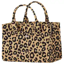Wehkamp Sarlini shopper met panterprint zand aanbieding