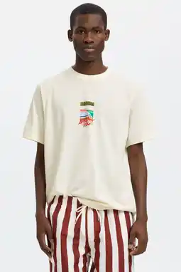 Wehkamp Selected regular T-shirt ecru aanbieding