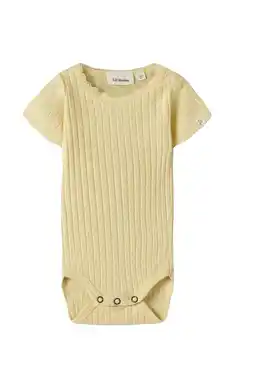 Wehkamp LIL' ATELIER BABY romper gebreid geel aanbieding