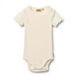 Wehkamp Wheat romper ecru rib structuur aanbieding