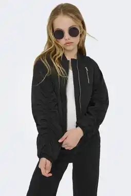 Wehkamp KIDS ONLY GIRL bomberjack zwart aanbieding