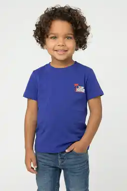 Wehkamp Little Cars T-shirt kobaltblauw aanbieding