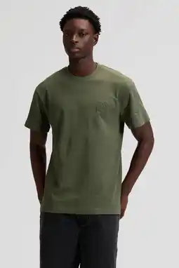 Wehkamp Lee regular T-shirt donkergroen aanbieding