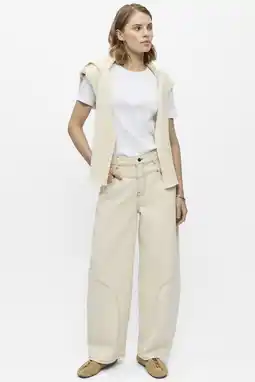 Wehkamp OBJECT barrel jeans OBJEMMIA - ecru aanbieding