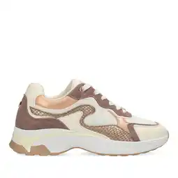 Wehkamp Mexx Portia Love chunky sneakers wit/bruin aanbieding