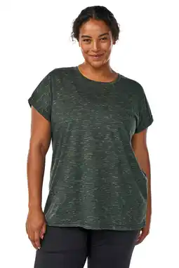 Wehkamp ACTIVE By Zizzi Plus Size sport T-shirt donkergroen aanbieding