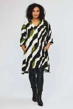 Wehkamp STUDIO tuniek met zebraprint zwart aanbieding
