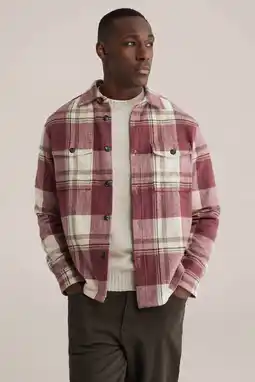 Wehkamp WE Fashion geruit overshirt rood aanbieding