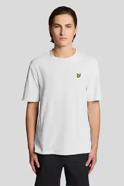 Wehkamp Lyle & Scott regular T-shirt wit aanbieding