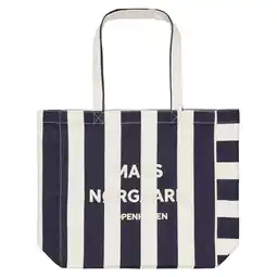 Wehkamp MADS NØRGAARD - COPENHAGEN gestreepte shopper Boutiqno Athene donkerblauw/ecru aanbieding
