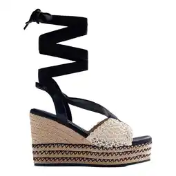 Wehkamp Gioseppo Dagenham espadrilles beige/zwart aanbieding