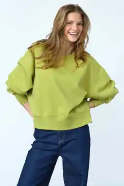 Wehkamp SisterS Point sweater limegroen aanbieding