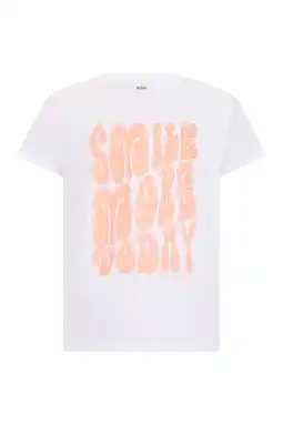 Wehkamp Retour Jeans T-shirt met backprint wit aanbieding