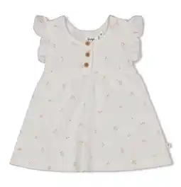 Wehkamp Feetje jurk Delicate Flower offwhite aanbieding