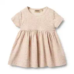 Wehkamp Wheat gebloemde korte jurk beige aanbieding