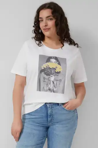 Wehkamp s.Oliver Curve T-shirt wit aanbieding