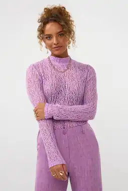 Wehkamp Ydence top met col lila aanbieding