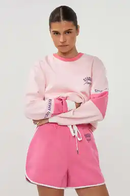 Wehkamp Studio AMAYA sportsweater roze aanbieding