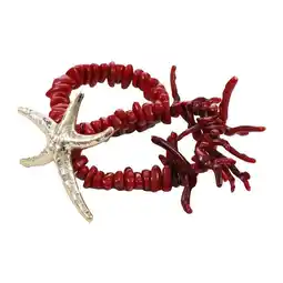 Wehkamp Candy Sweet Jewellery armband met zeester rood/goudkleurig aanbieding
