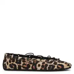 Wehkamp Steve Madden Pointe ballerina's met panterprint beige/zwart aanbieding