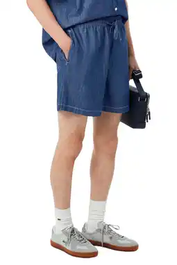 Wehkamp Lacoste relaxed casual short blauw aanbieding