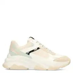 Wehkamp POSH by Poelman Gigi chunky sneakers beige/lichtgroen aanbieding