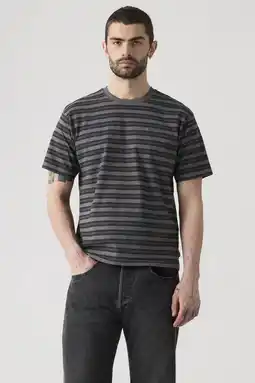 Wehkamp Levi's relaxed gestreept T-shirt grijs aanbieding
