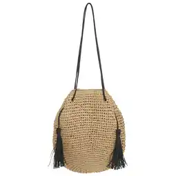 Wehkamp ICHI raffia shopper IAMAIKEN naturel aanbieding