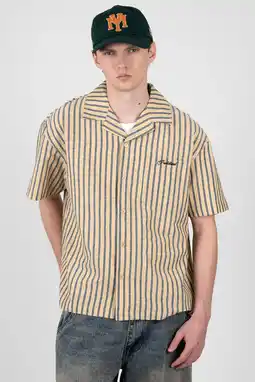 Wehkamp Prohibited loose gestreept casual overhemd geel aanbieding