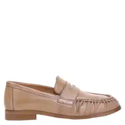 Wehkamp Mjus leren loafers lichtbruin aanbieding