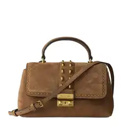 Wehkamp Michael Kors suède crossbody tas Tribeca cognac aanbieding