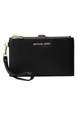 Wehkamp Michael Kors leren portemonnee Jet Set zwart aanbieding