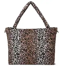 Wehkamp Studio Noos luiertas Hazel Soft Cotton Leopard Diaper Bag bruin aanbieding