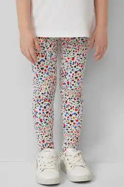 Wehkamp s.Oliver slim gebloemde legging ecru aanbieding