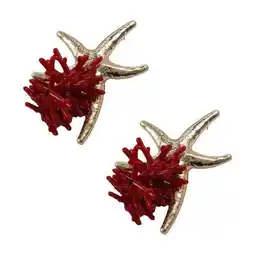 Wehkamp Candy Sweet Jewellery oorbellen met zeester rood/goudkleurig aanbieding