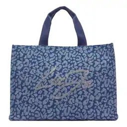 Wehkamp Liu Jo denim shopper met panterprint bruin aanbieding