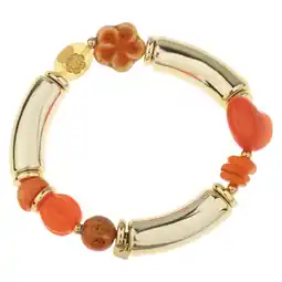 Wehkamp By Jam Gioielli armband goudkleurig/oranje aanbieding