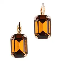 Wehkamp Otazu gold plated oorbellen met Swarovski kristallen Vogue Topaz aanbieding