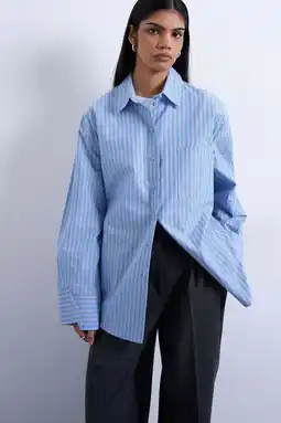 Wehkamp TOPSHOP gestreepte blouse blauw aanbieding