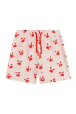Wehkamp Swim Essentials zwemboxer met all over print rood aanbieding