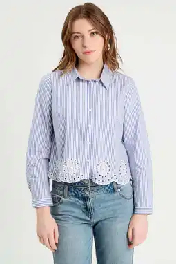Wehkamp Cache Cache blouse lichtblauw broderie aanbieding