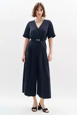 Wehkamp Caroll jumpsuit marineblauw aanbieding